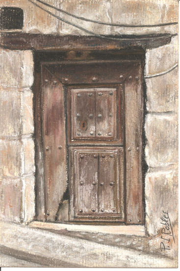 Puerta vieja castellana Pastel Paper Others