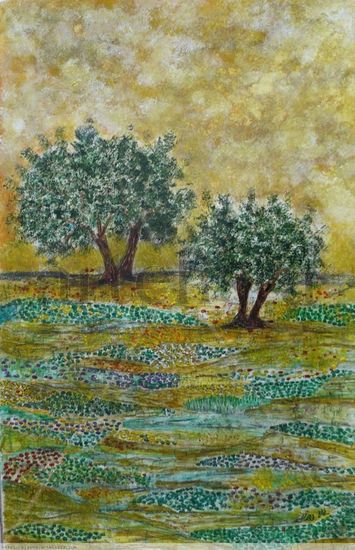 OLIVOS DE JAÉN V Acrylic Card Landscaping