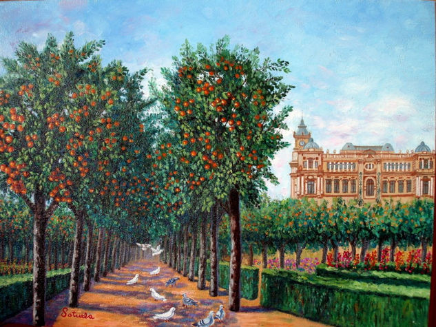 Málaga Ayuntamiento Oil Canvas Landscaping