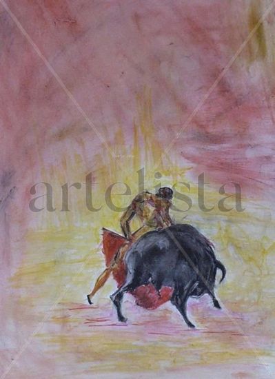 TORERO 7 Acrylic Card Figure Painting