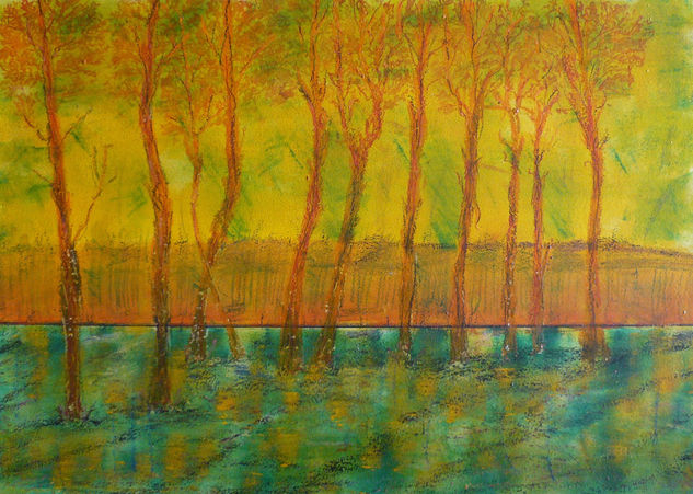 ARBOLES SERRANOS 1 Acrylic Panel Landscaping