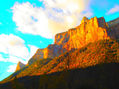 descenso hacia el sol