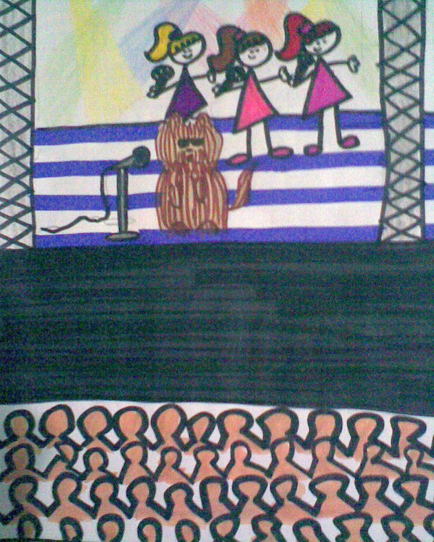 The Singin' Dog & The Choir Girls.