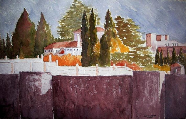 MURALLAS ANTIGUAS DE GRANADA Watercolour Paper Landscaping