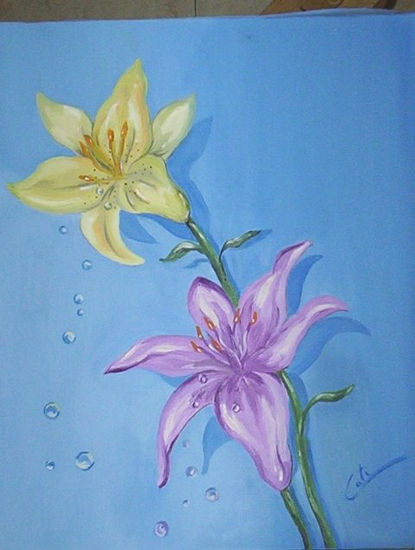 FLores Oil Canvas Floral Painting