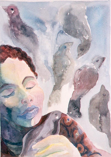 Sueños Watercolour Paper Figure Painting