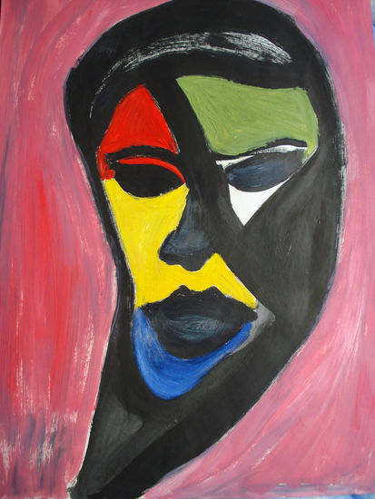 Sin titulo Oil Paper Figure Painting