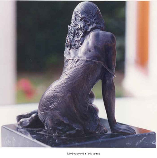 Adolescencia-(detras) Bronze Figurative