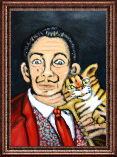 Salvador Dalí y su Gato 