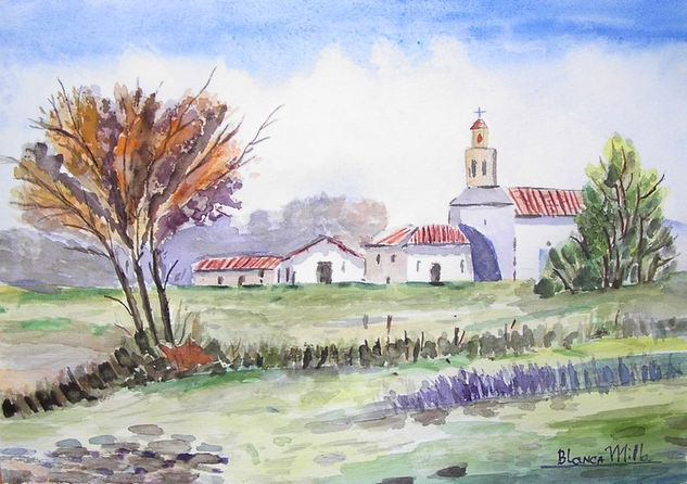 La Aldea Watercolour Card