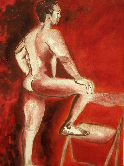 desnudo posando 