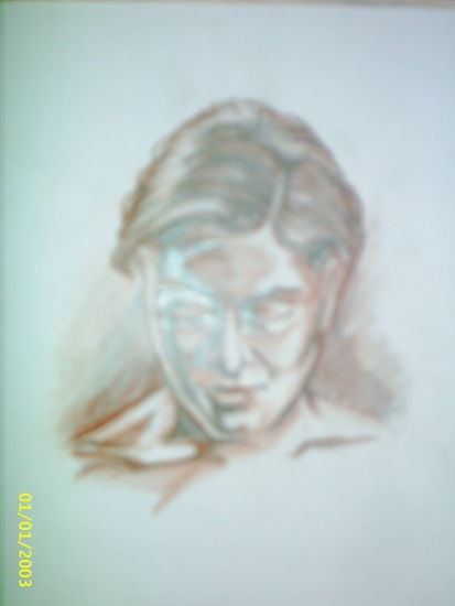 retrato Técnica Mixta