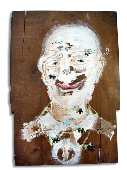 Alma Blanca Mixed media Panel Portrait