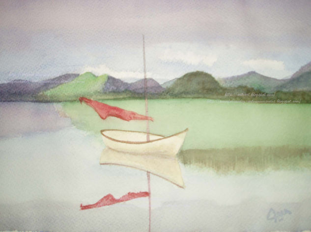 Lago Watercolour Textile Landscaping