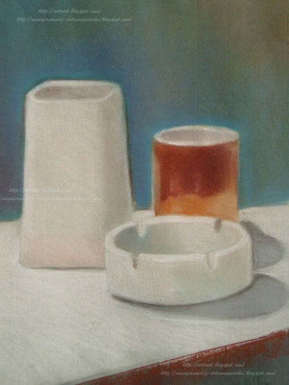 Bodegón (I) Pastel Canvas Still Life Paintings