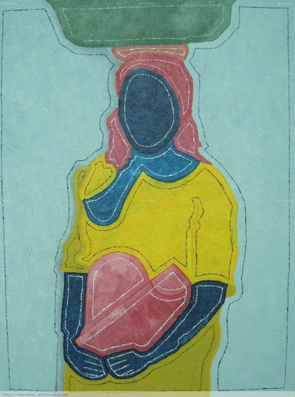 Mujer con patillas