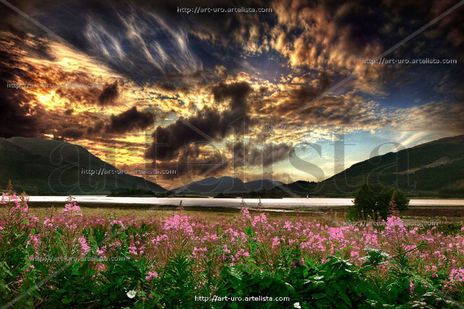 Atardecer en escocia