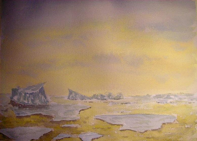 ICEBERG EN LA ANTARTIDA Watercolour Paper Landscaping