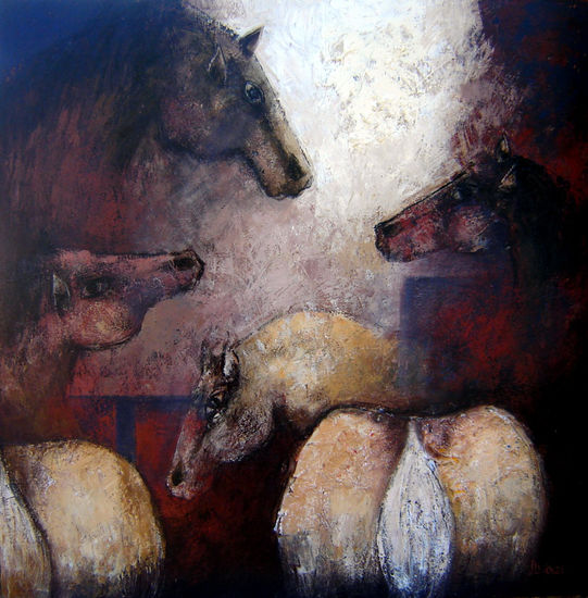 Descanso Media Mixta Lienzo Animales