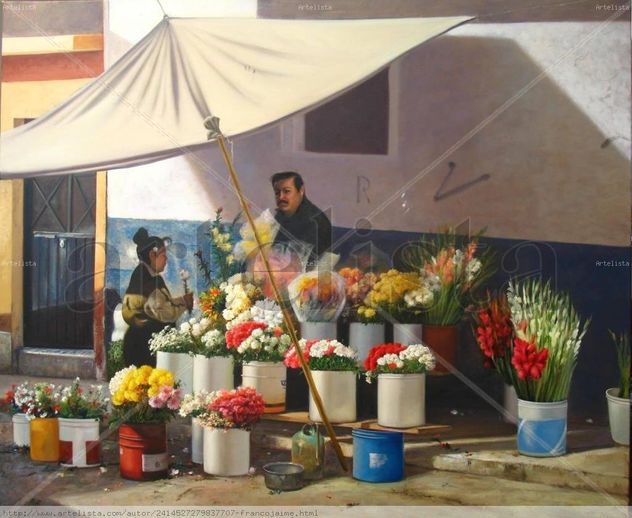 vendedores de flores