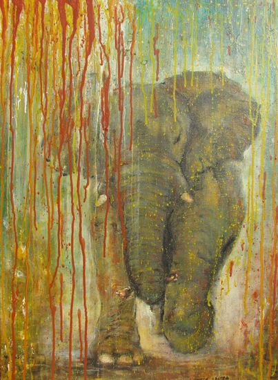 ELEFANTE Acrylic Canvas Animals