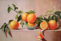 Bodegón de naranjas
