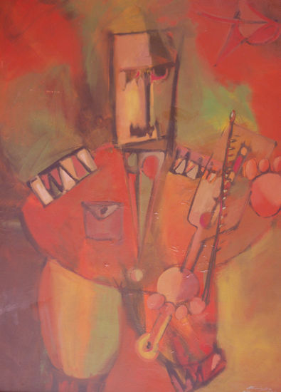 el general violinista 1 Oil Canvas Landscaping