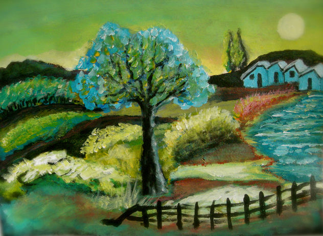 The blue tree