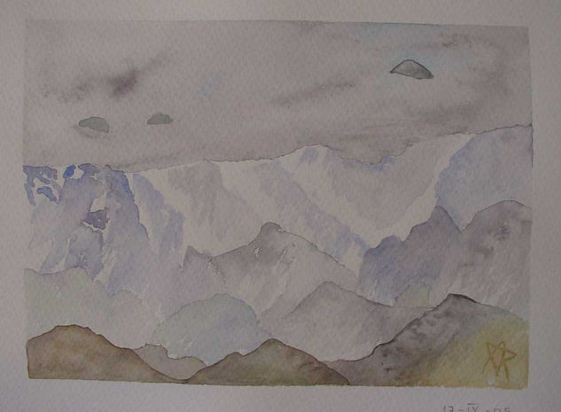 Cumbres nevadas Watercolour Paper