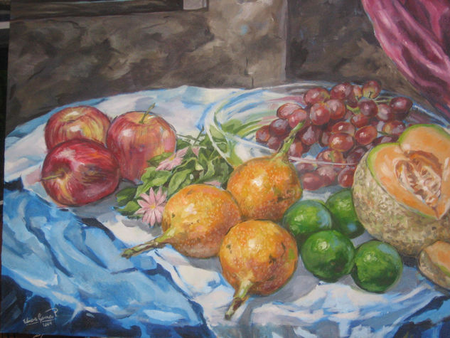 bodegón con melón Oil Canvas Landscaping