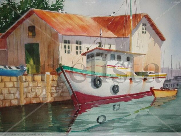 PUERTO ALEGRE Watercolour Paper Marine Painting