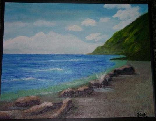 Mi playa Acrylic Canvas Landscaping