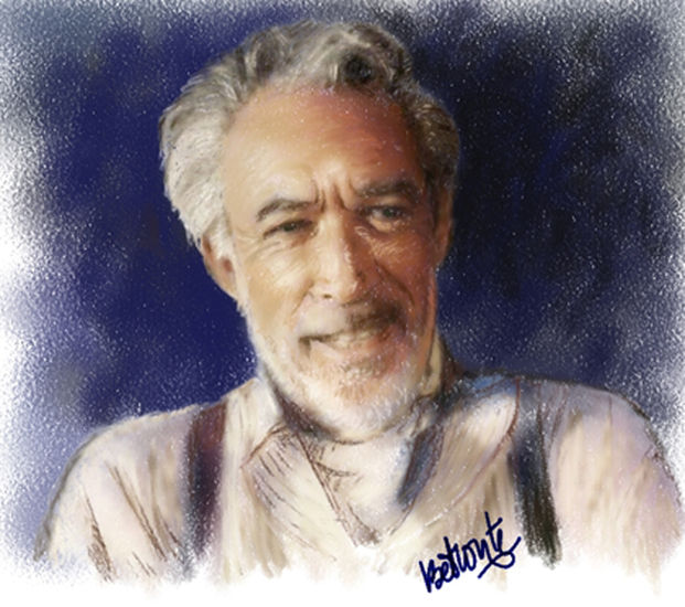 Anthony Quinn Pastel Canvas