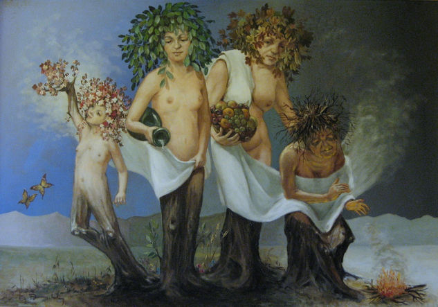 El año Oil Canvas Nude Paintings