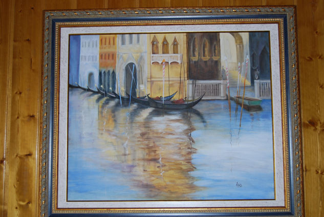 venecia III Oil Canvas Landscaping