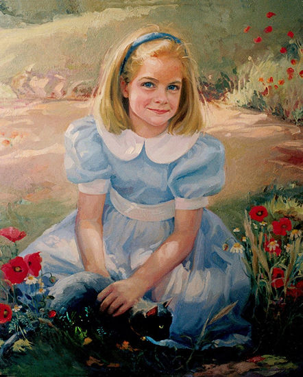 Retrato de niña Oil Canvas Landscaping