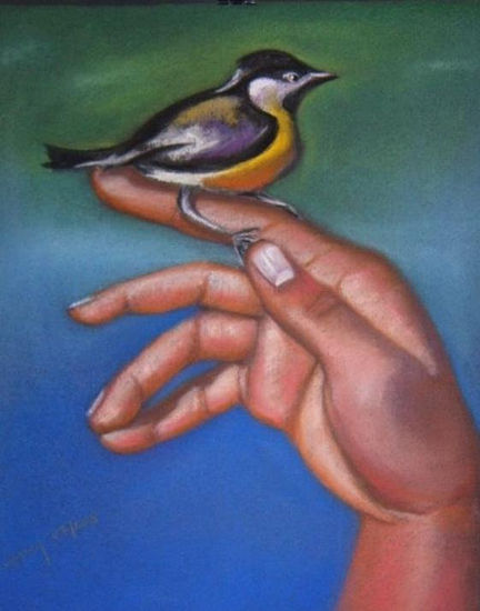 En la mano Pastel Panel Others