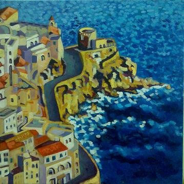 Amalfi Oil Canvas Landscaping