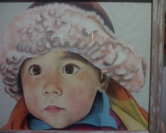 Damian Pastel Paper Portrait