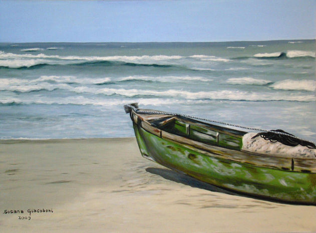 A orilla del mar Oil Canvas Marine Painting