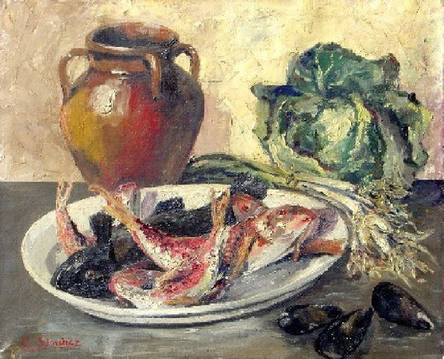 bodegon con pescados