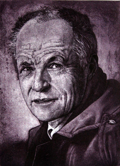 Retrato de Antonio López Etching Process