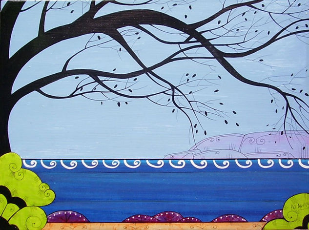 El pino y el mar Acrylic Panel Landscaping