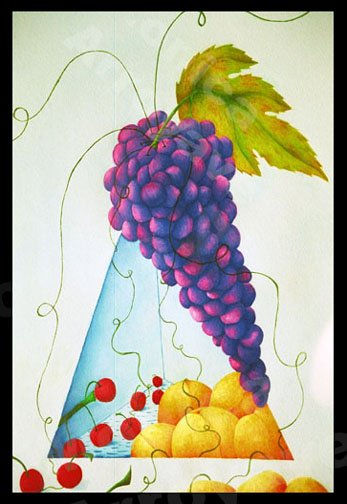 Frutas Watercolour Paper Still Life Paintings