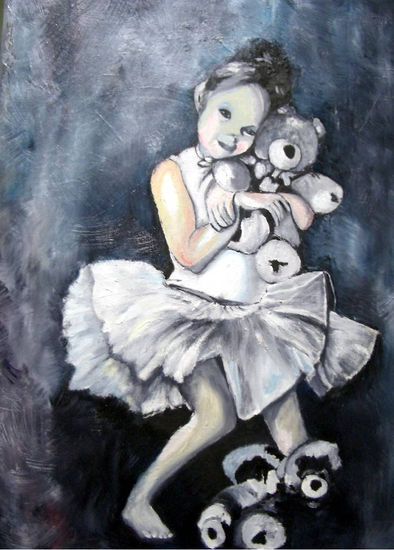 ballarina Oil Canvas Figure Painting