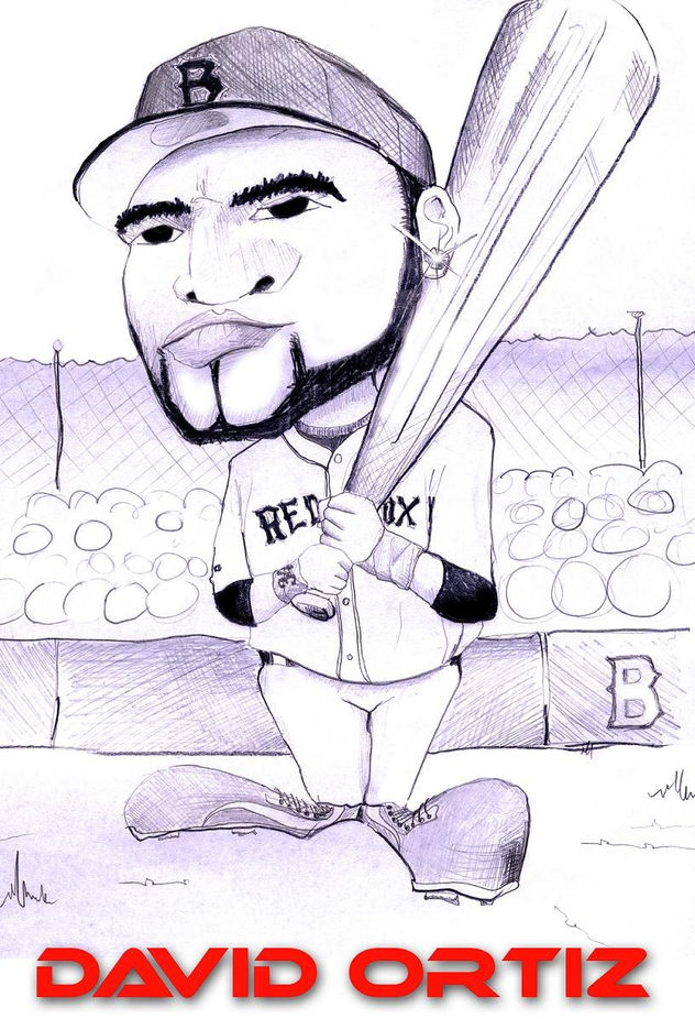 Caricatura de David Ortiz
