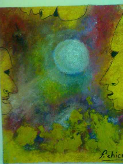Mirando la luna