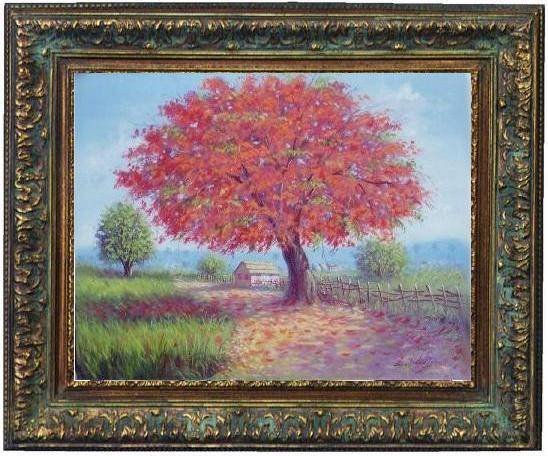 framboyan 5 Oil Canvas Landscaping