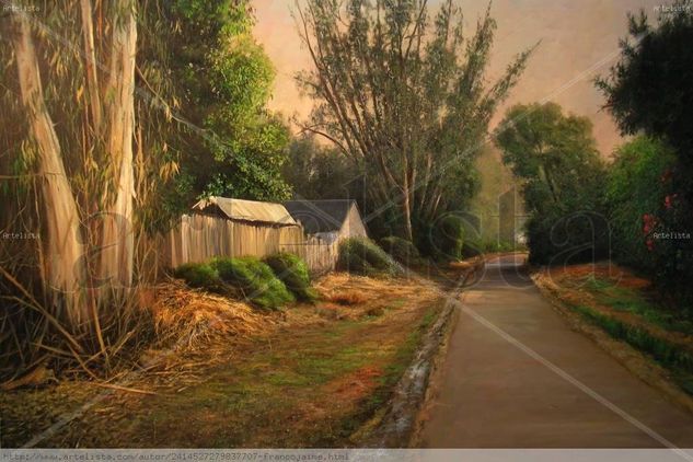 sendero  del pueblo de Ojai Oil Canvas Landscaping