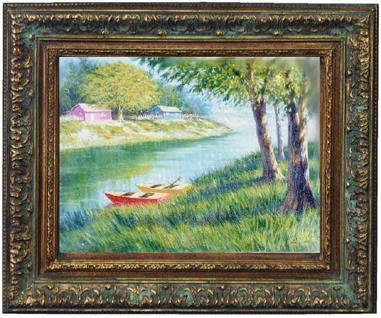 paisaje con botecitos